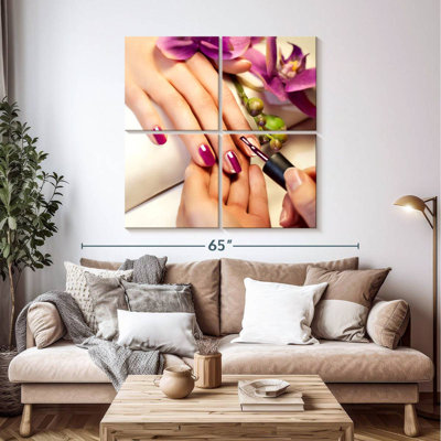 Clous d'inspiration orchidée