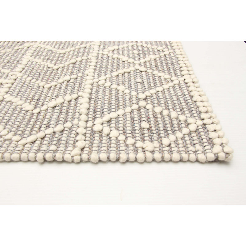Tapis unique en laine nouvel âge taupe Iagulli 5 pi 11 po x 9 pi