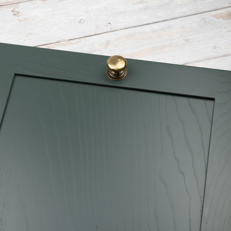 37mm Antique Brass Round Cabinet Knob