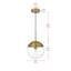 Luminaire suspendu simple à intensité variable 1 lumière Yearby Yearby-1870617809-1870617822-1870617811