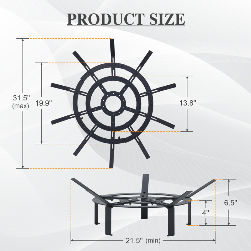 Iron Fireplace Grate