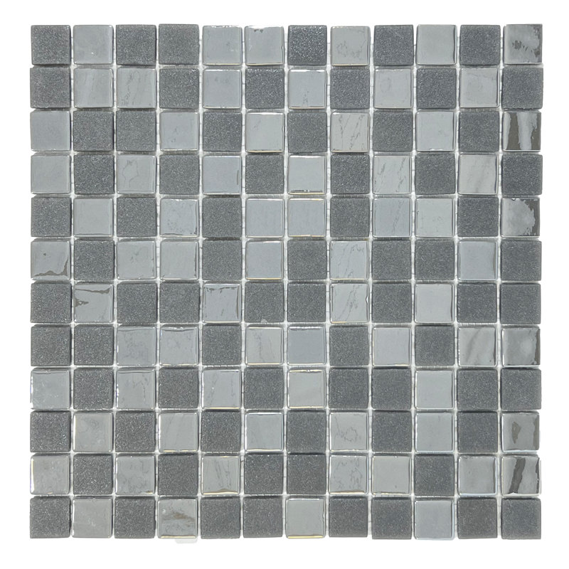 Shine 12" x 12" Glass Mosaic Tile
