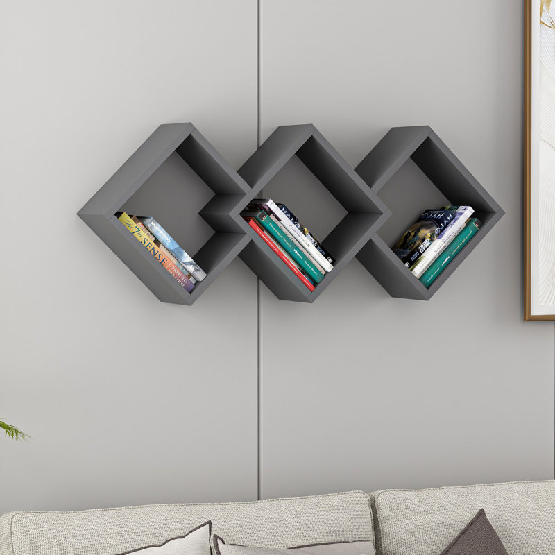 Locelso Floating Shelf, Grey