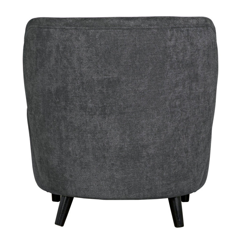 Laffont Barrel Chair, Ocean Gray, Black