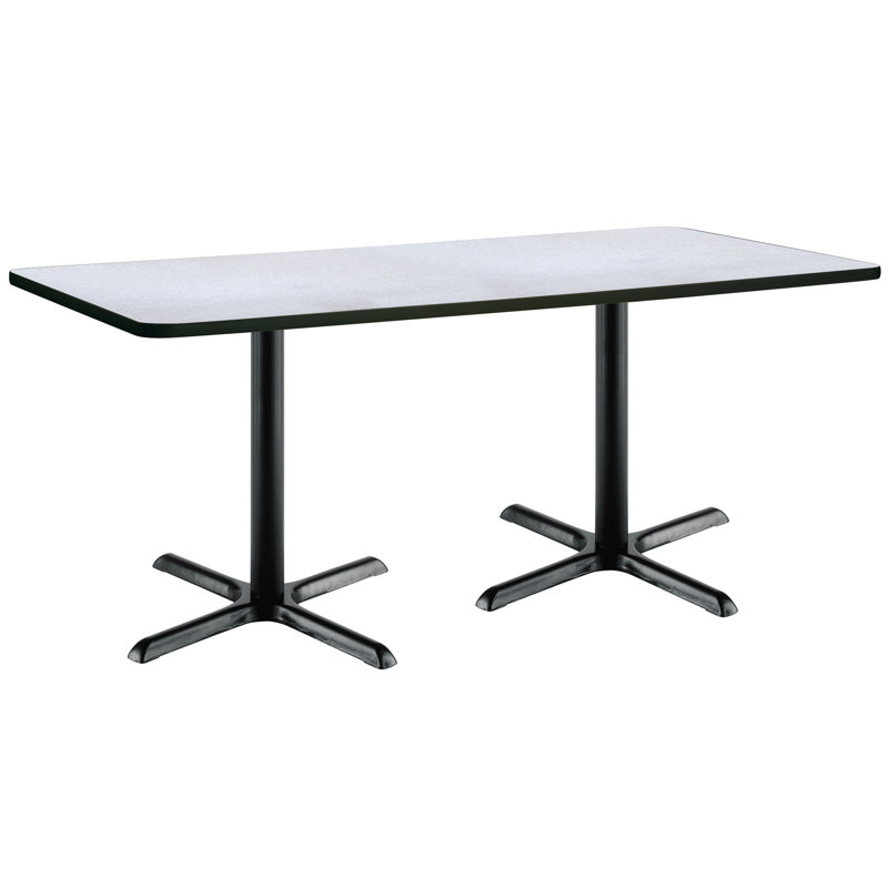 72" L Breakroom Table and Chair Set, 29" H x 30" W x 72" L, Grey Nebula