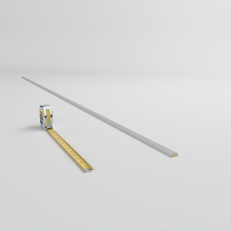 Emery Smooth White Polyurethane Chair Rail Moulding Set