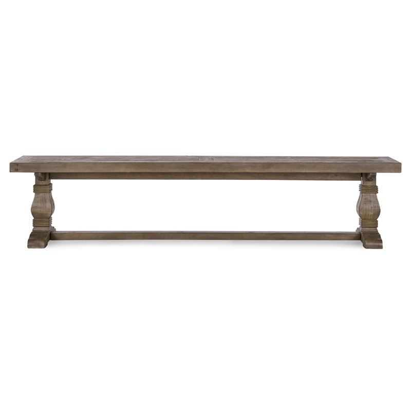 Banc Caleb de 83 po brun vieilli, H 18 po x l 83 po x P 16 po