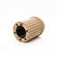 Table d'appoint ronde compacte cannelée pour le salon, naturel-762734388