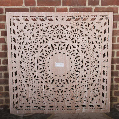 Handmade Boho Plants & Flowers Wall Decor on Solid Wood