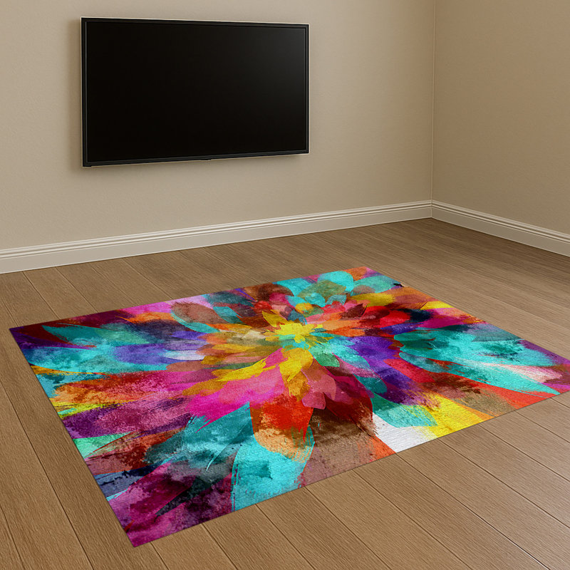 Abstract Area Rug, Runner 70 x 140 cm