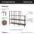 45.67'' W Steel Frame Step Bookcase-78617359