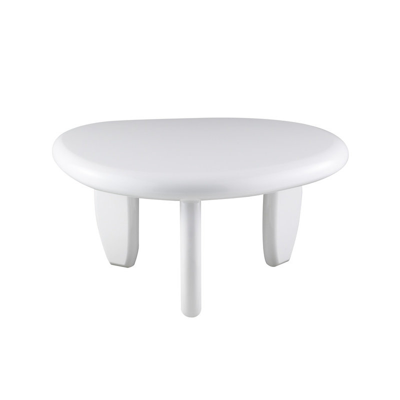 Table de bout blanche ultrabrillante