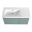 Meuble-lavabo mural avec lavabo en céramique, meuble-lavabo avec porte à fermeture en douceur-1206228946
