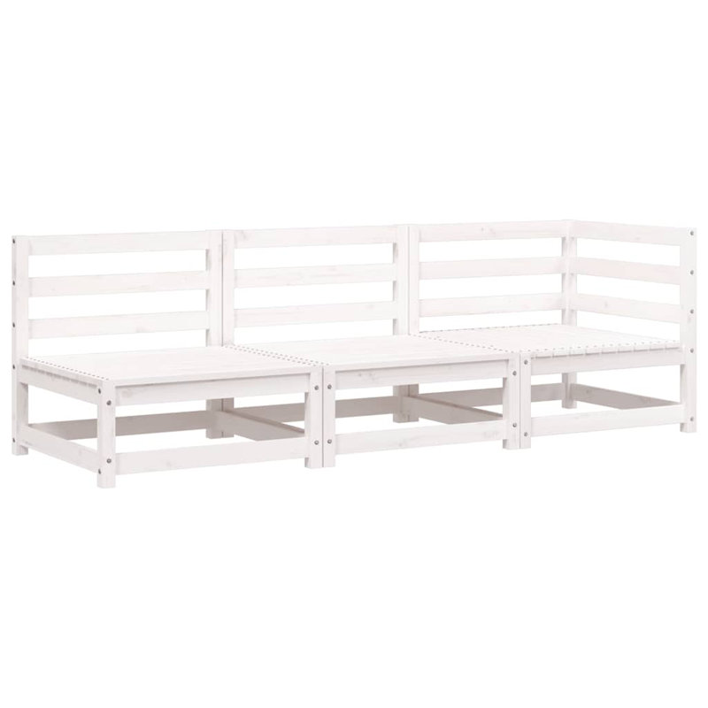 Ramsel 210cm Wide Rectangle Patio Sofa, White