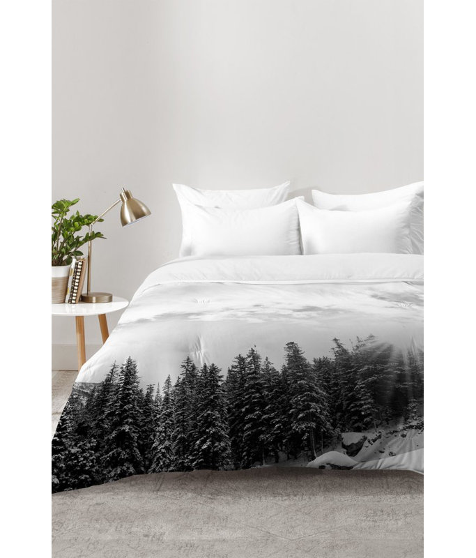 Bird Wanna Whistle Modern & Contemporary Polyester Floral Comforter, Full/Queen Comforter + 2 Standard Shams