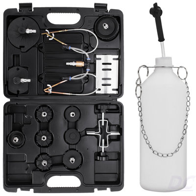 Pneumatic Air Pressure Bleeder Tool Kit Brake Bleeding Garage Workshop Mechanics