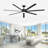 Aluminum Alloy Ceiling Fan With Light-1642040039