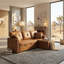 71 " Faux Leather L-Shaped Sectional