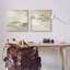 «Neutral Reflections in Earth Tones», ensemble d'art mural sur toile 2 pièces, design par June Erica Vess-1414797905