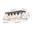 Luminaire encastré cage rectangulaire 5 lumières Ciarrai-1460018002