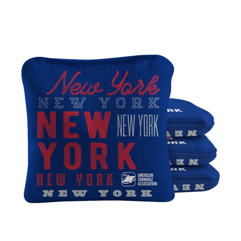 New York Football - sacs rétro Gameday Synergy Pro Cornhole, Bleu
