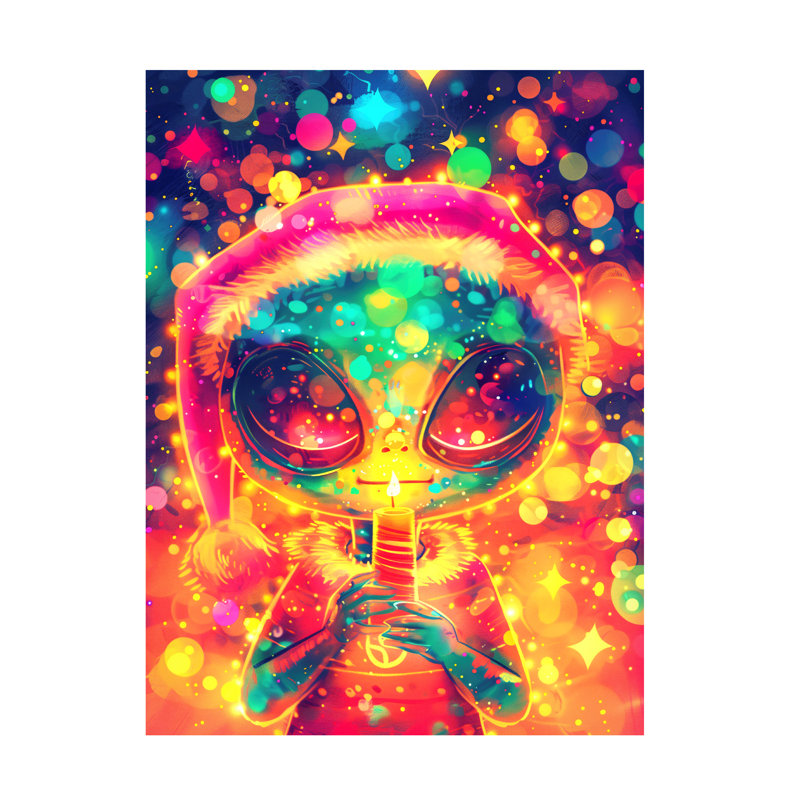 Art sur toile de bougie de Noël Ray Heere, H 47 po x l 35 po