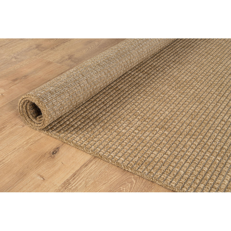 Indoor Outdoor Area Rug, Beige, Rectangle 8' x 10'