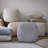 Nertila Mid-Century Modern Solid Handwoven Square Boucle Upholstered Ottoman Pouf-2062000810