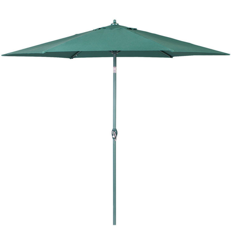 Parasol de marché 9' inclinable patio Barney, vert