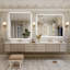 Miroir de salle de bain à DEL rétroéclairé sans cadre certifié Lunara UL-277096524