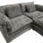 76.77" Chenille Loveseat With Ottoman-710105645