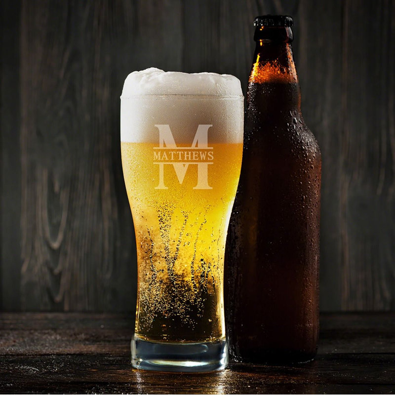 Pilsner Beer Glasses Set of 4 , Yes