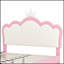 Lit princesse rembourré avec tête de lit couronne, lit plateforme élégant et durable pour un confort royal-920154718-920154785