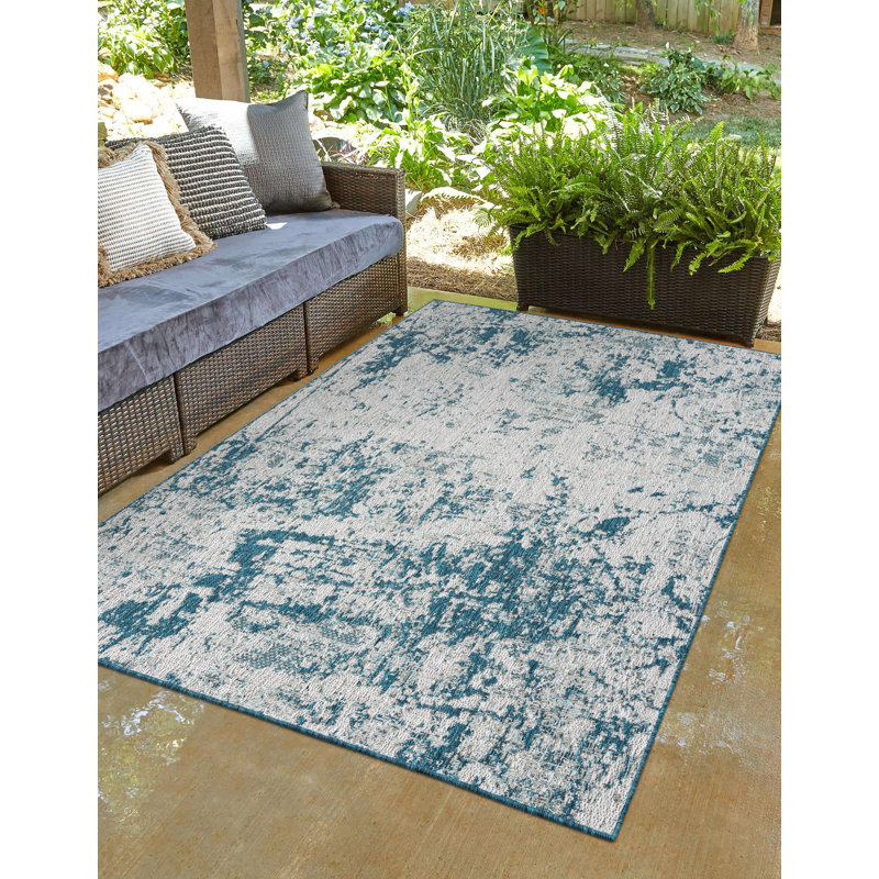 Abstract Indoor Rug, Rectangle 7'7" x 10'