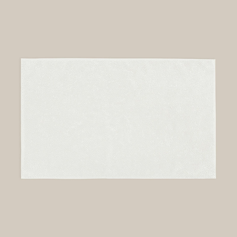 100% Cotton Bath Mat, White