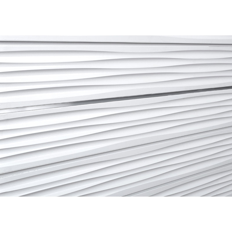 Wave Textured Slatwall (24" H x 48" L Panels), White