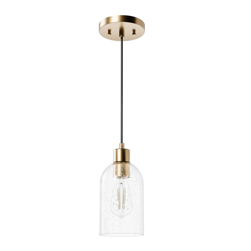 Lochemeade 1 - Light Single Cylinder Pendant, Mini, Gold, Clear