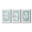 Silhouette Botanical I - Ensemble de 3 reproductions sur toiles tendues-1208695198