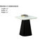 Ensemble de tables 3 pièces de style contemporain 1 table basse carrée 2 tables de bout carrées en faux marbre marbré pour salon principal
