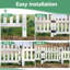 White Vinyl Fencing With 4 Panel Included