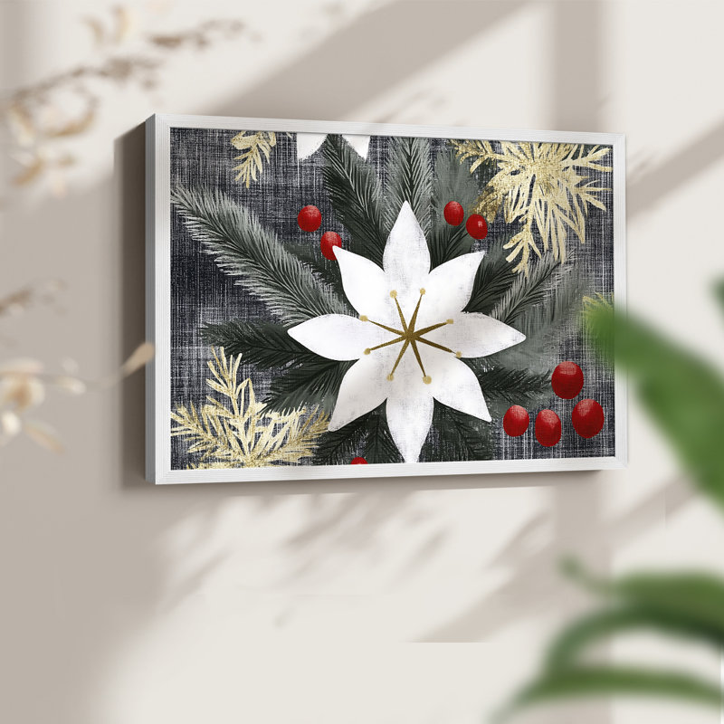 Art de Noël - DCXCVI - Reproduction encadrée - Restickable, H 8 po x l 10 po, Blanc