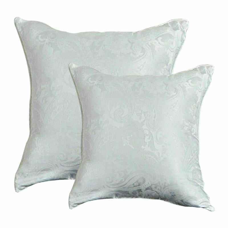 Cleo Cushion Cover – 45x45cm & 56x56cm Decorative Pillow Case with Zipper – Available in Black, Silver, White, White