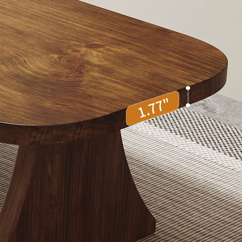 Nouvel ensemble de tables en bois massif de style chinois, H 29,5 po x L 70,8 po x l 27,5 po