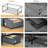 Under Bed Storage Containers With Wheels, 12 Inch Under The Bed Storage Bins With Clear Lid, 2 Pack, (Grey)-443376119