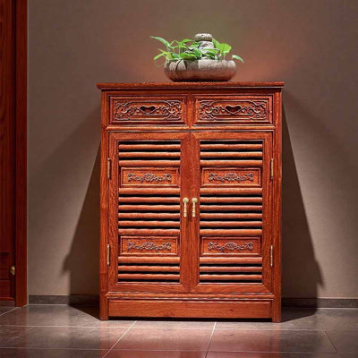 Chinese-style living room retro shoe cabinet