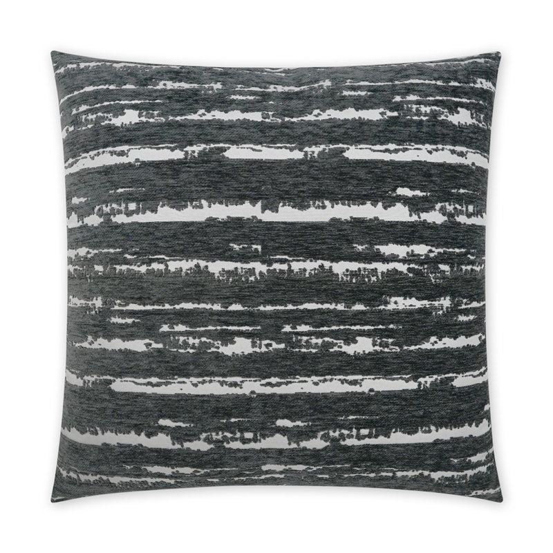 Cruz Pillow Cover & Insert, Charcoal, Square 20"