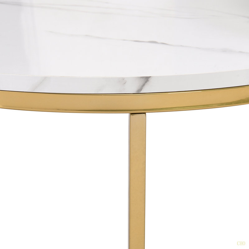 Ensemble de 2 tables basses gigognes modernes et fonctionnelles avec dessus élégants et base robuste pour les espaces de vie