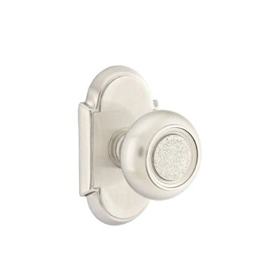 Emtek Passage Interior Mortise Set w/ #8 Rosette & Belmont Knob (RH)