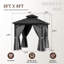 8 pi L 8 pi. D Pavillon de jardin avec double toit