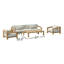 Smyrna Outdoor 4 - Piece Teak Conversation Set